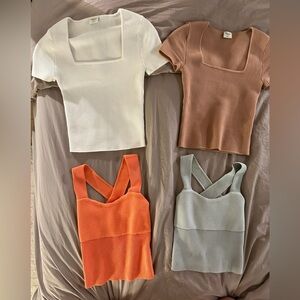 NWOT Abercrombie summer tops bundle XS